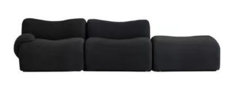 Aurora Lemi Deep-Seat Compress Sofa (K-14) — Single armrest, two position, and foot pedal
